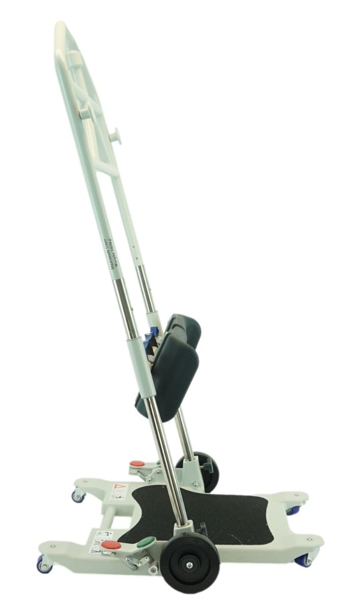 transfer turning device on wheels from side with white background 